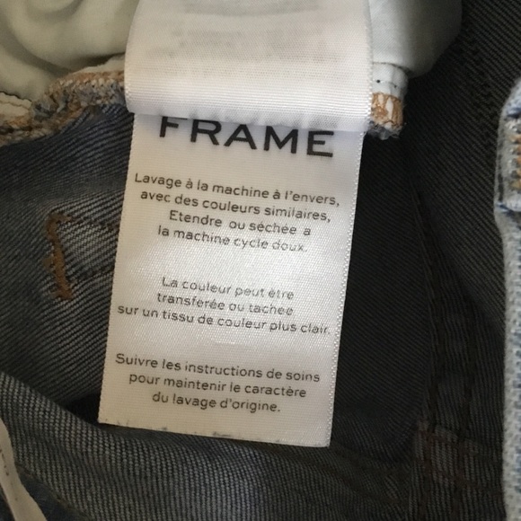 FRAME Denim Le Palazzo Wide Leg Front Seam Jeans Bad Company - Picture 13 of 13